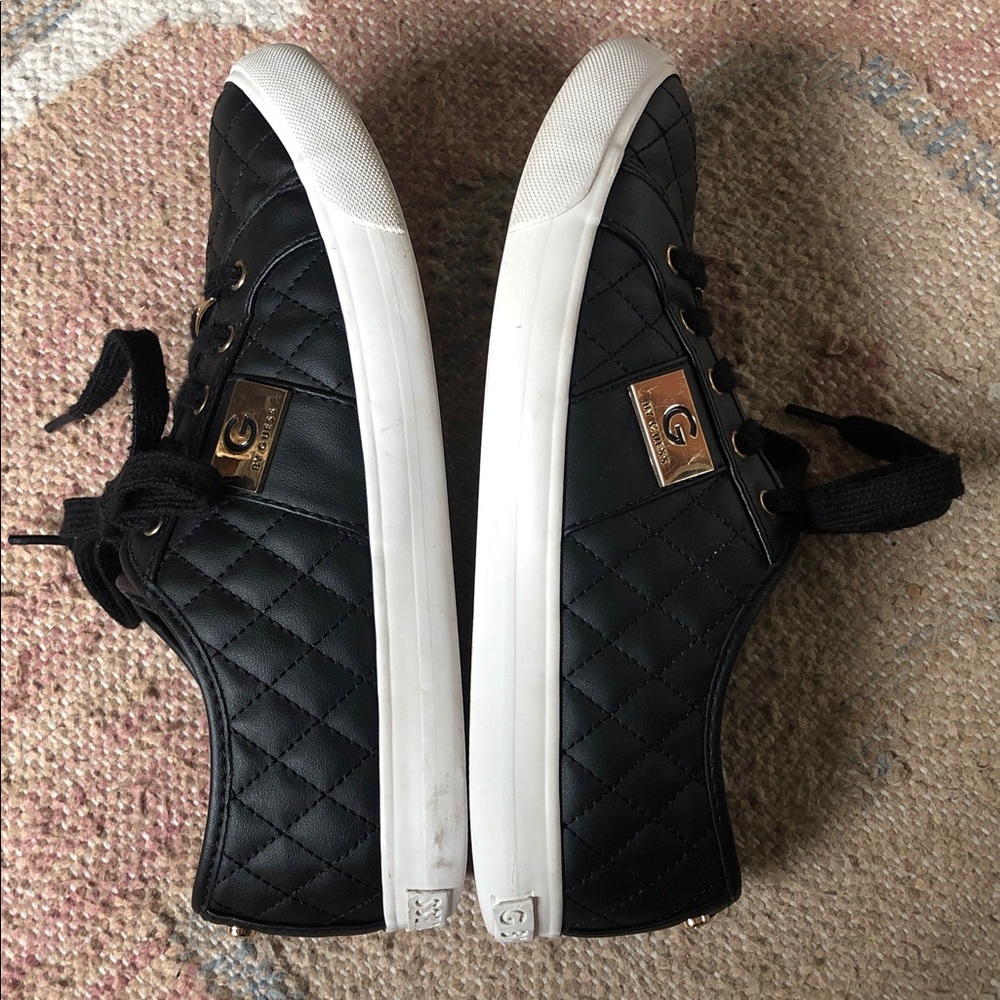 G by GUESS Backer 2 Black Quilted Fashion Sneakers Size 8.5 - Picture 6 of 9